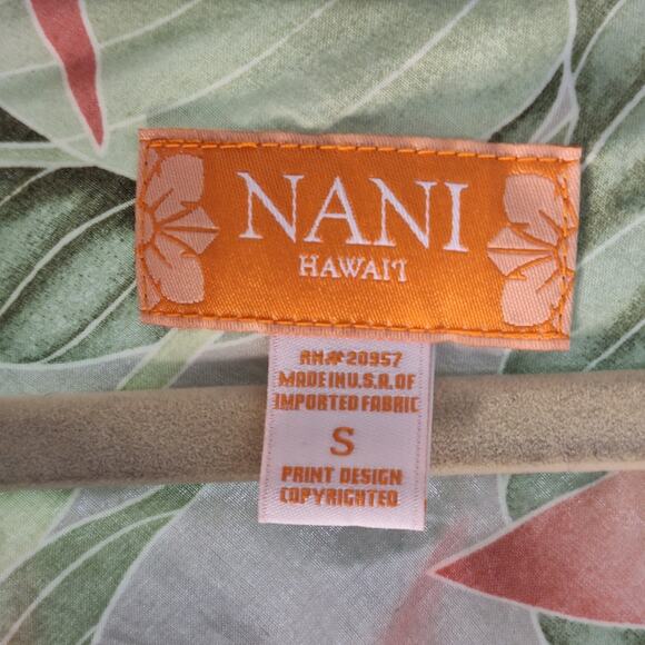 Vintage Nani of Hawaii Dress Tropical Hawaiian Size S Floral - Picture 2 of 12